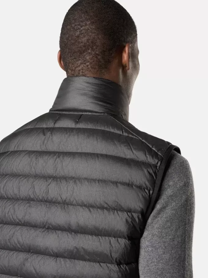 Gilet leggero con cerniera e trattamento anti-goccia Gilet leggero con cerniera e trattamento anti-goccia