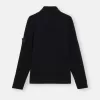 Maglione a collo alto con bordi a costine sottili Maglione a collo alto con bordi a costine sottili