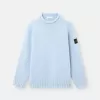 Maglione con collo alto e dettagli a cuciture rovesciate