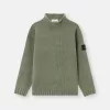 Maglione con collo alto e dettagli a cuciture rovesciate