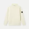 Maglione con collo alto e dettagli a cuciture rovesciate