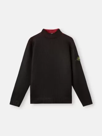 Maglione con collo alto e stampa sublimatica