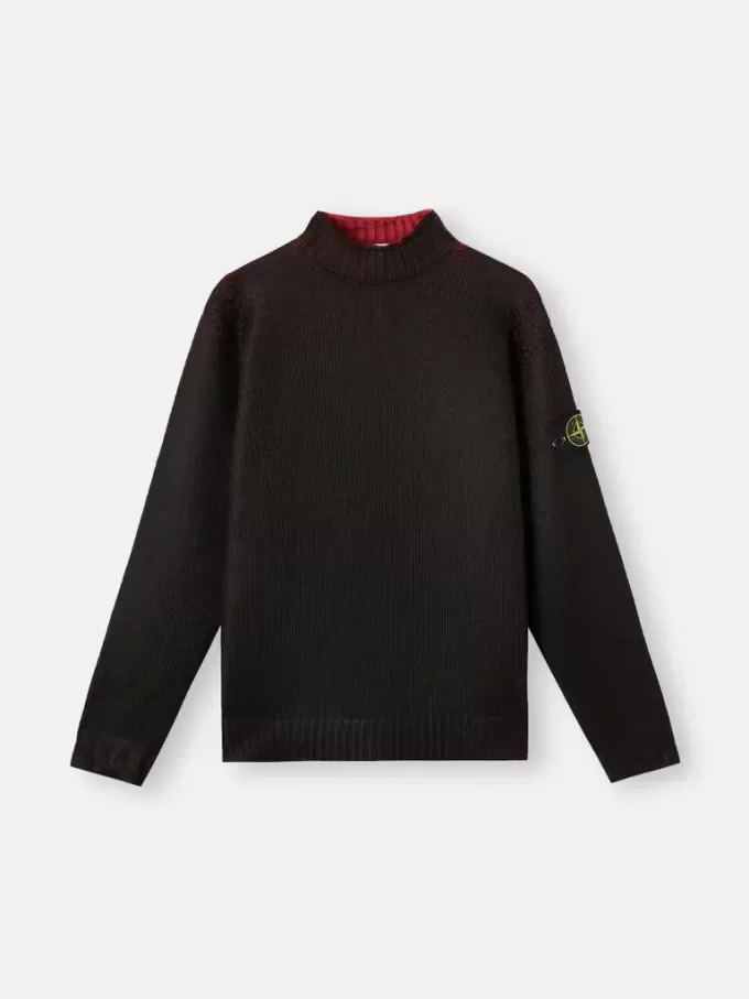 Maglione con collo alto e stampa sublimatica