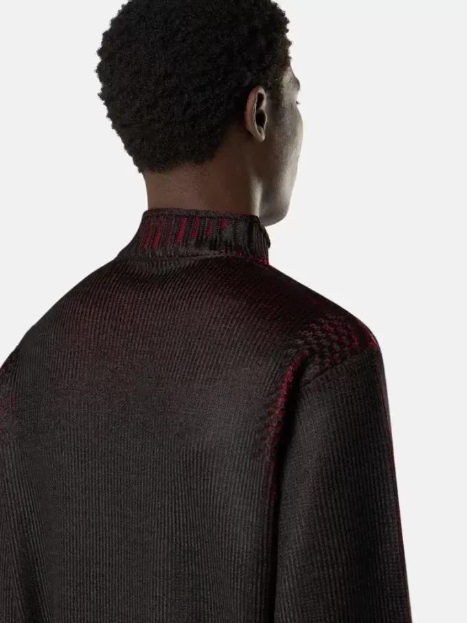 Maglione con collo alto e stampa sublimatica