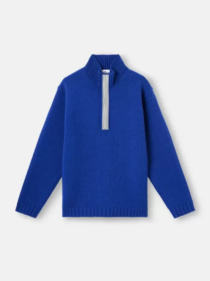 Maglione con mezza zip e dettagli riflettenti Maglione con mezza zip e dettagli riflettenti