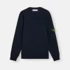 Maglione girocollo con dettagli a maglia in rilievo