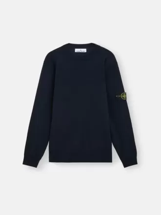 Maglione girocollo con dettagli a maglia in rilievo