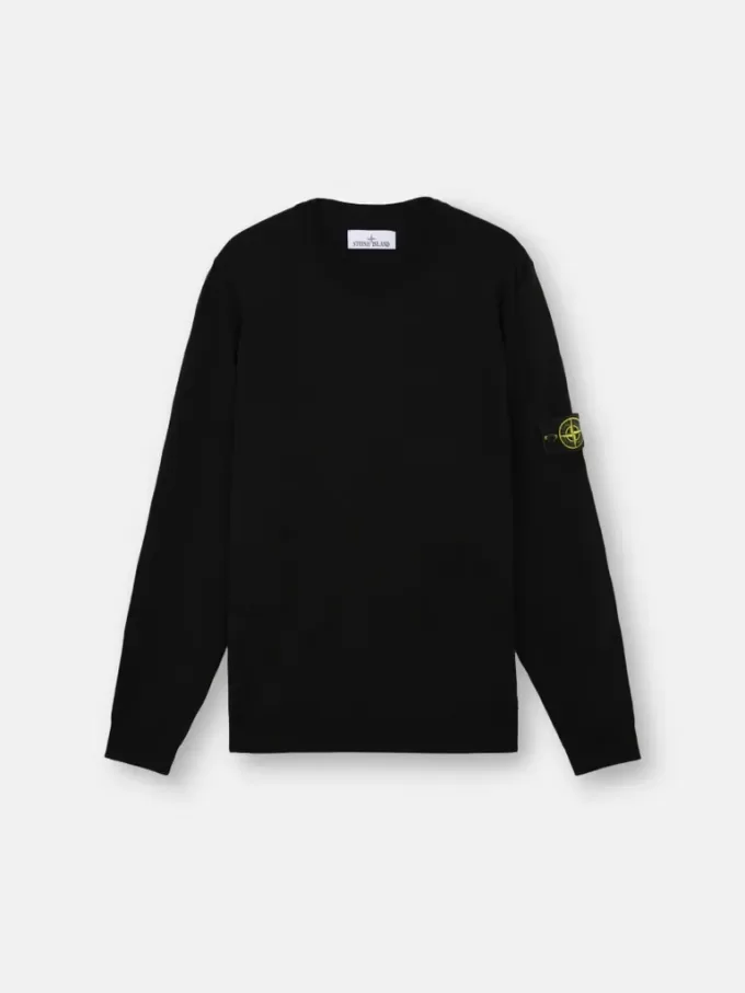 Maglione girocollo con dettagli a maglia in rilievo