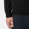 Maglione girocollo con dettagli a maglia in rilievo