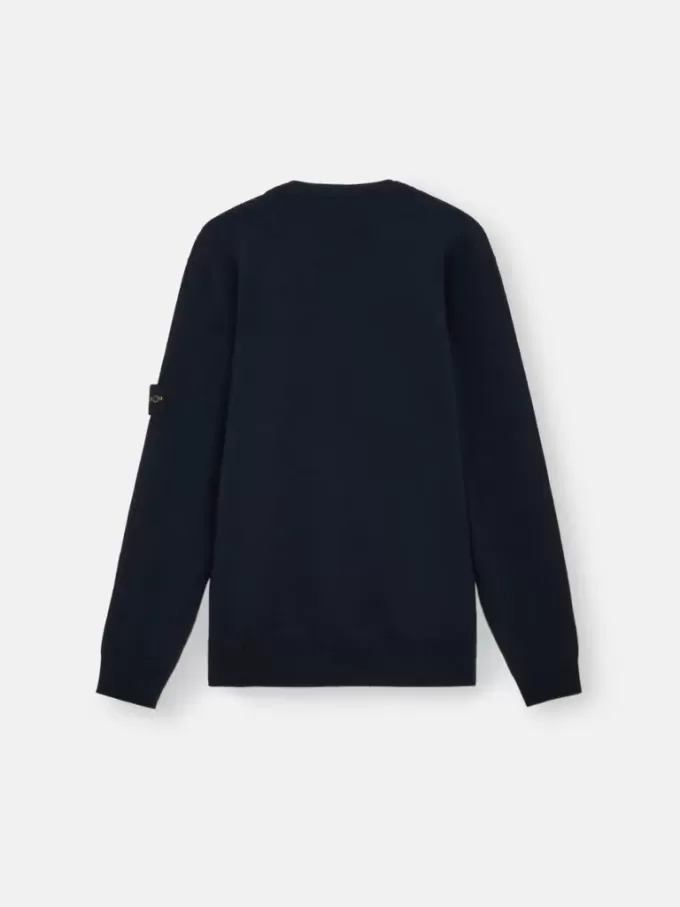 Maglione girocollo con dettagli a maglia in rilievo