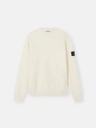 Maglione girocollo con dettagli a maglia rovesciata Maglione girocollo con dettagli a maglia rovesciata