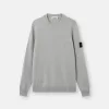 Maglione girocollo con dettagli a maglia rovesciata Maglione girocollo con dettagli a maglia rovesciata