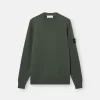 Maglione girocollo con dettagli a maglia rovesciata Maglione girocollo con dettagli a maglia rovesciata