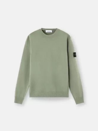 Maglione girocollo con dettagli a maglia rovesciata Maglione girocollo con dettagli a maglia rovesciata