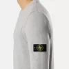 Maglione girocollo con dettagli a maglia rovesciata Maglione girocollo con dettagli a maglia rovesciata
