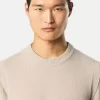 Maglione girocollo con dettagli a maglia rovesciata Maglione girocollo con dettagli a maglia rovesciata
