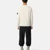 Maglione girocollo con dettagli a maglia rovesciata