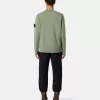 Maglione girocollo con dettagli a maglia rovesciata
