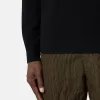 Maglione girocollo con dettagli a maglia rovesciata