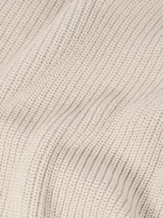 Maglione girocollo con dettagli a maglia rovesciata Maglione girocollo con dettagli a maglia rovesciata