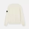 Maglione girocollo con dettagli a maglia rovesciata