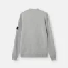 Maglione girocollo con dettagli a maglia rovesciata Maglione girocollo con dettagli a maglia rovesciata