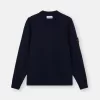 Maglione girocollo con dettagli cuciti Maglione girocollo con dettagli cuciti