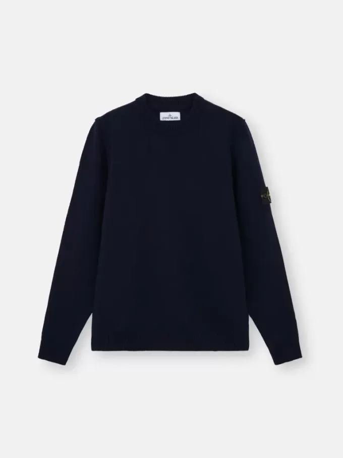 Maglione girocollo con dettagli cuciti Maglione girocollo con dettagli cuciti
