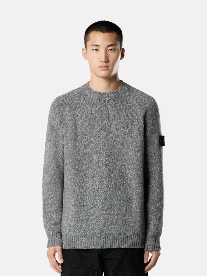 Maglione girocollo con maniche raglan
