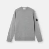 Maglione girocollo con maniche raglan e bordi a costine
