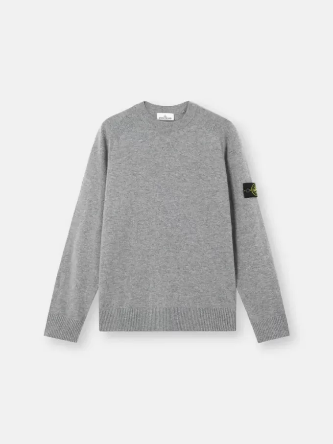 Maglione girocollo con maniche raglan e bordi a costine
