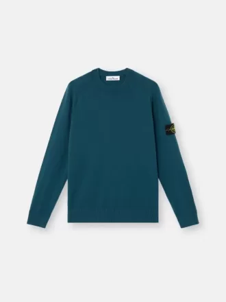 Maglione girocollo con maniche raglan e bordi a costine Maglione girocollo con maniche raglan e bordi a costine