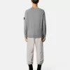Maglione girocollo con maniche raglan e bordi a costine