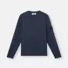Maglione girocollo con piccoli dettagli arrotolati