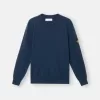 Maglione girocollo con piccoli dettagli arrotolati