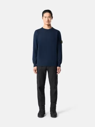 Maglione girocollo con piccoli dettagli arrotolati