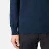 Maglione girocollo con piccoli dettagli arrotolati