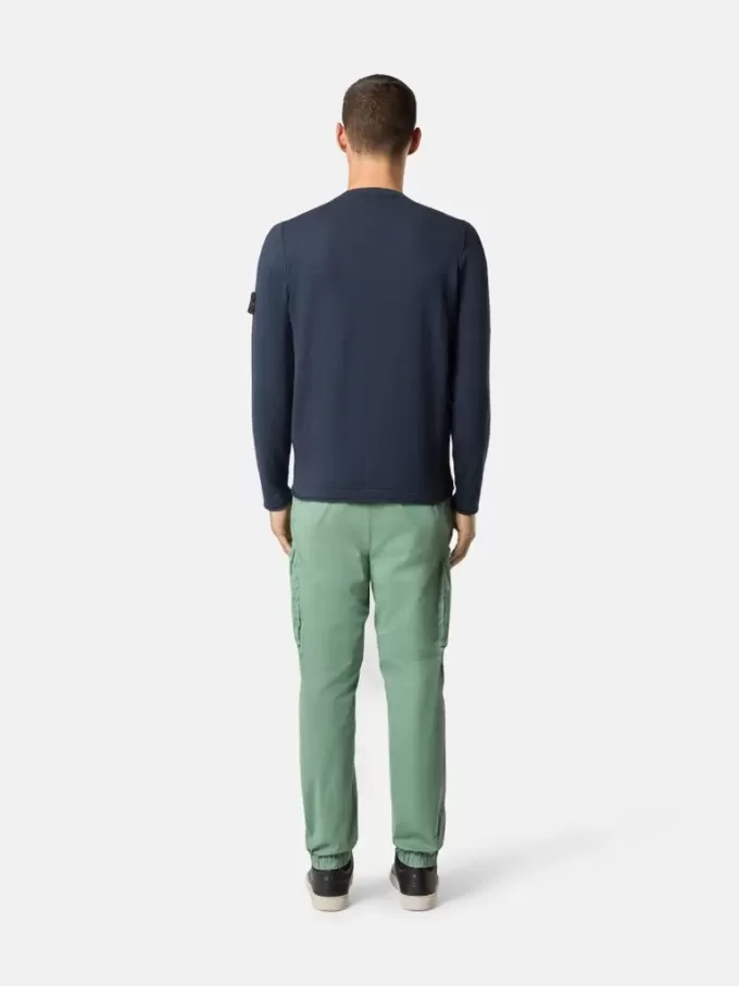 Maglione girocollo con piccoli dettagli arrotolati
