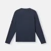 Maglione girocollo con piccoli dettagli arrotolati