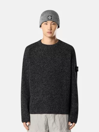 Maglione girocollo con rivestimento riflettente