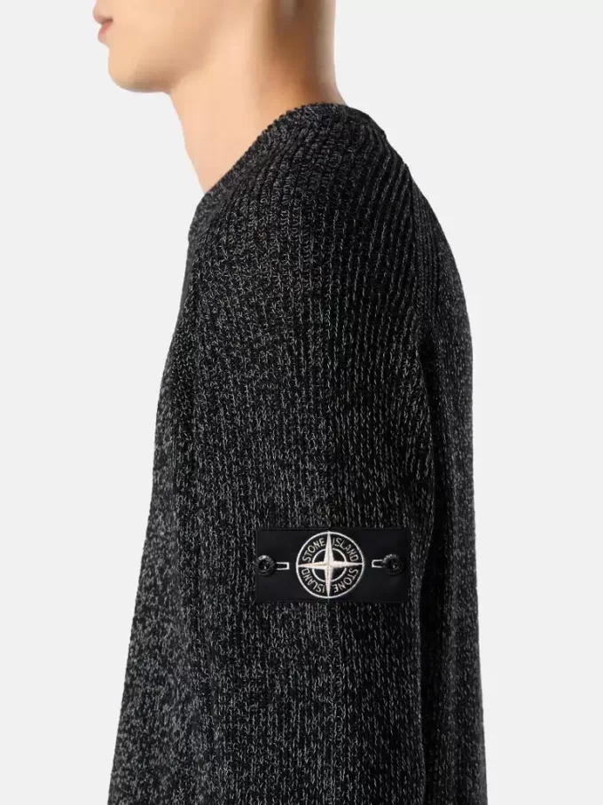 Maglione girocollo con rivestimento riflettente Maglione girocollo con rivestimento riflettente