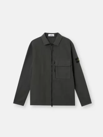 Overshirt comoda con tasche sul petto a strati Overshirt comoda con tasche sul petto a strati