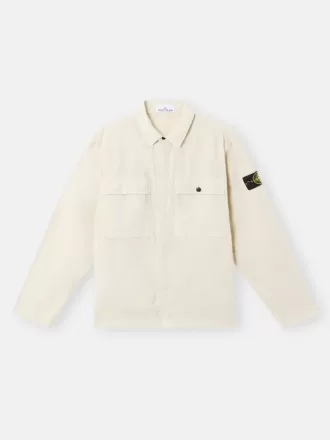 Overshirt comoda con tasche sul petto e chiusura a bottoni automatici Overshirt comoda con tasche sul petto e chiusura a bottoni automatici