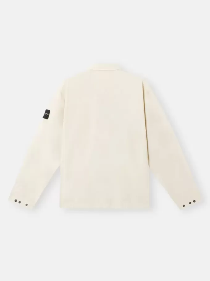 Overshirt comoda con tasche sul petto e chiusura a bottoni automatici Overshirt comoda con tasche sul petto e chiusura a bottoni automatici