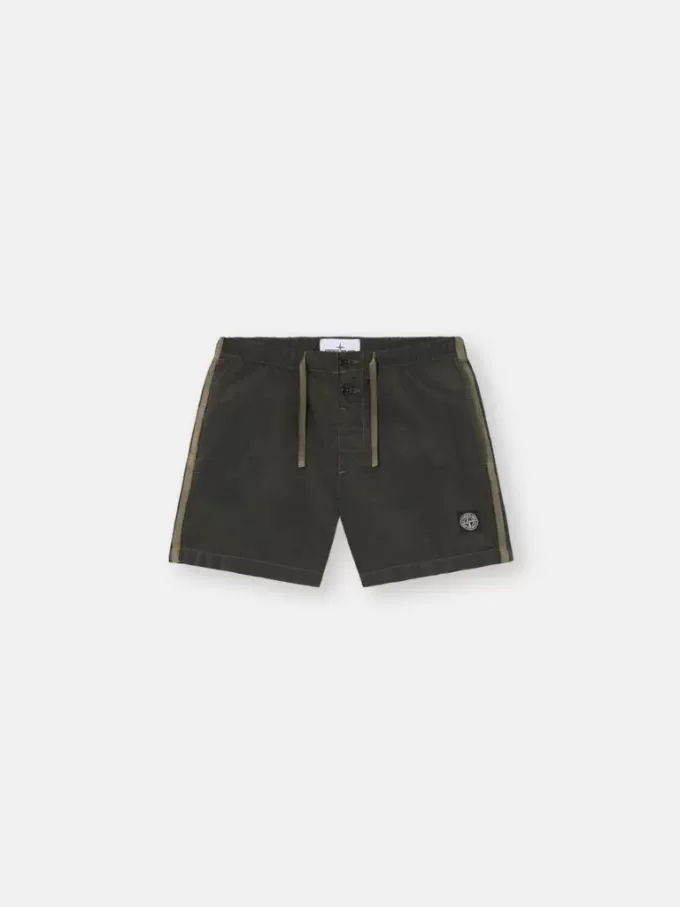 Pantaloncini da bagno slim fit con tasche e fodera in rete