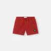 Pantaloncini da bagno slim fit con tasche e fodera in rete