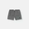 Pantaloncini da bagno slim fit con tasche e fodera in rete Pantaloncini da bagno slim fit con tasche e fodera in rete