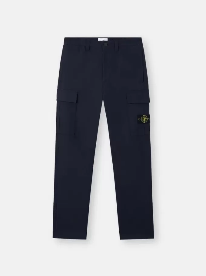 Pantaloni cargo dal taglio ampio con tasche e polsini con coulisse