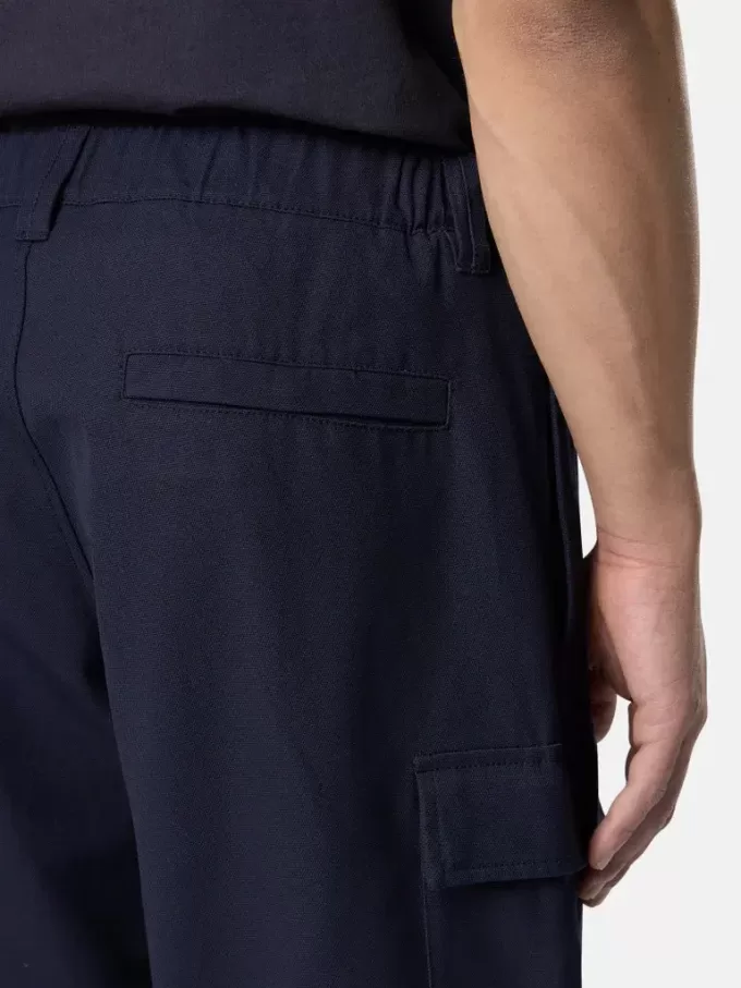 Pantaloni cargo dal taglio ampio con tasche e polsini con coulisse