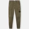 Pantaloni cargo dal taglio regolare e affusolato con elastico in vita Pantaloni cargo dal taglio regolare e affusolato con elastico in vita